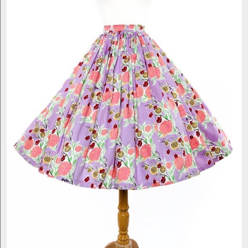 Mary Blair Lips Roses Jenny Skirt Pinup Girl